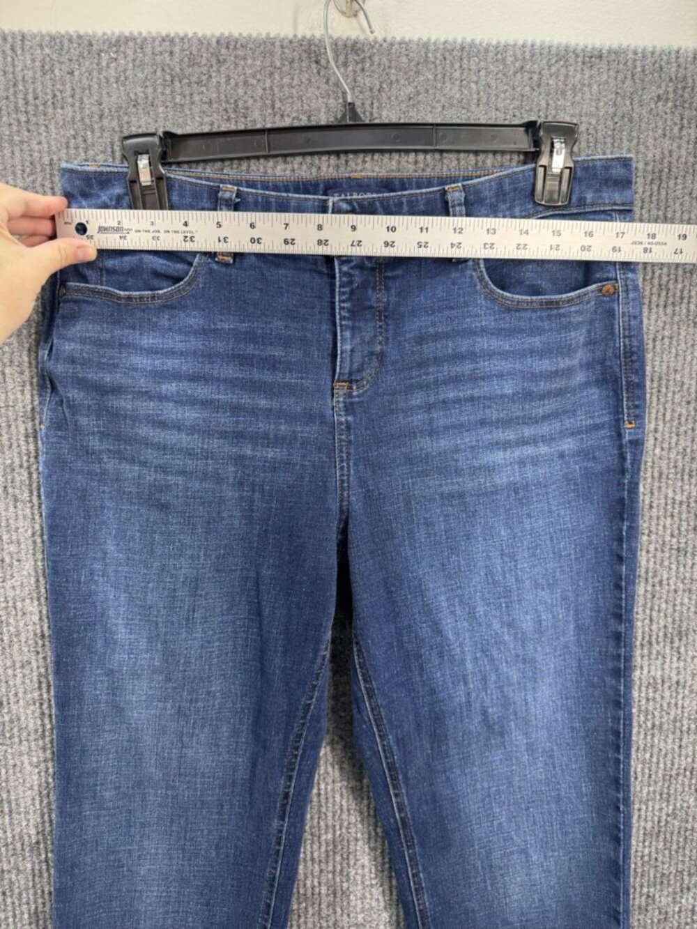 Talbots Ankle Jeans Women’s 12 Blue Denim Simply Flattering Medium Wash Stretch - Picture 5 of 8
